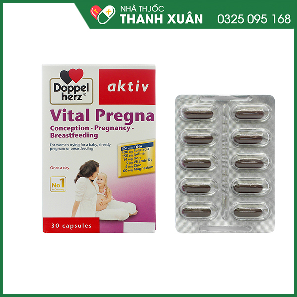 Vital Pregna Doppelherz bổ sung vitamin cho bà bầu
